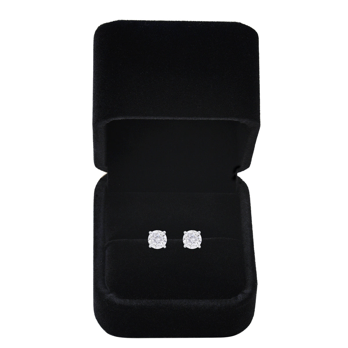 Moissannite Stud Earrings 925 Sterling Silver with GRA Certification