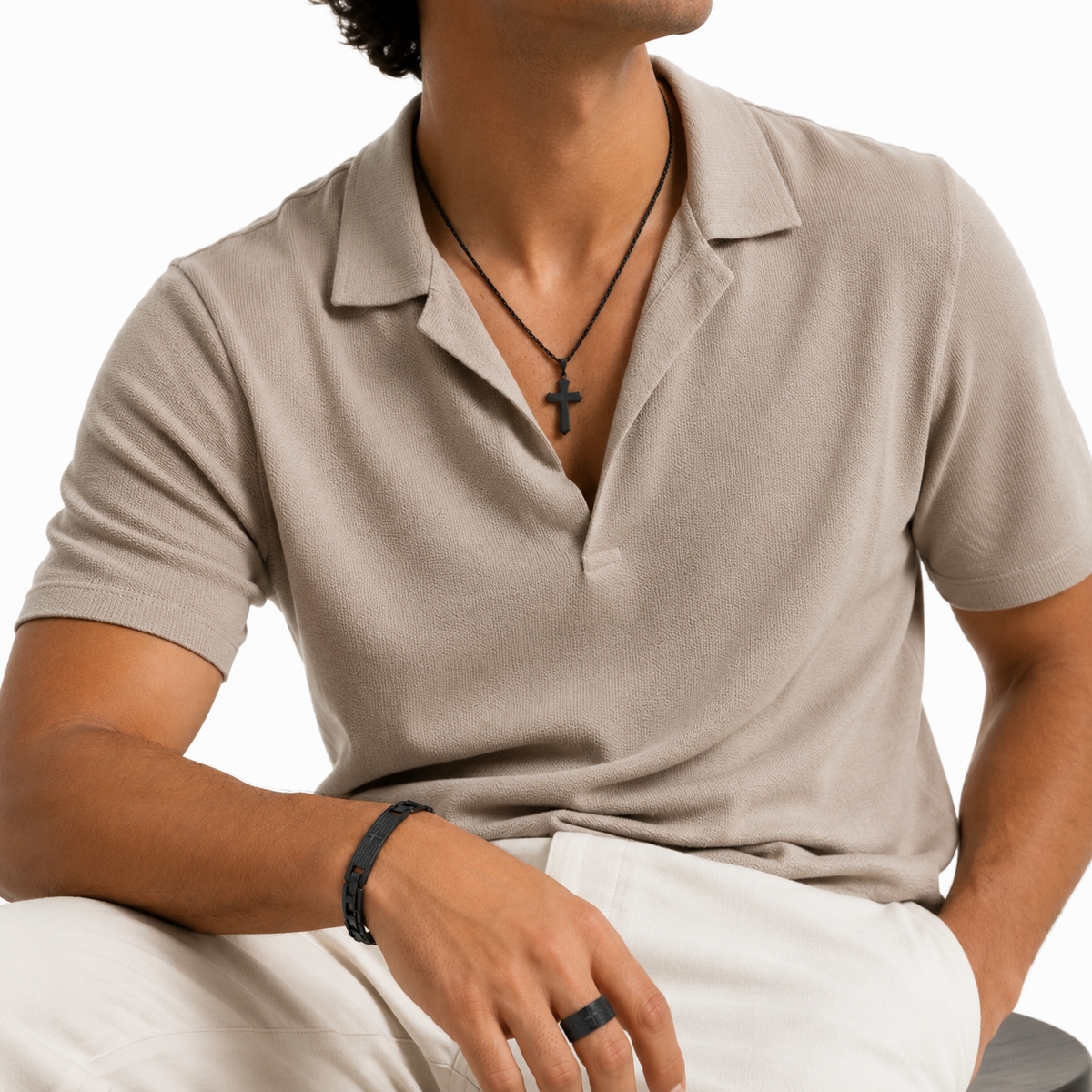 Lords Prayer Faith Jewelry Set for Men