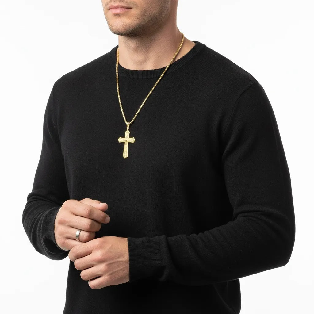 Lords Prayer Faith Jewelry Set for Men