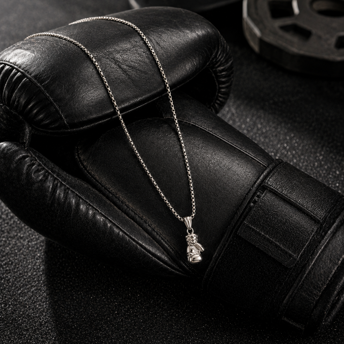 Boxing Glove Pendant Necklace