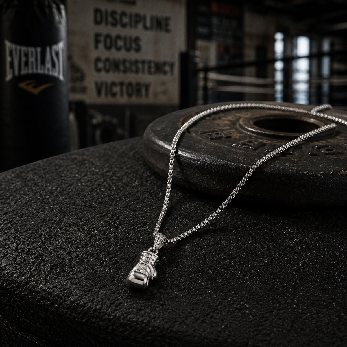 Boxing Glove Pendant Necklace