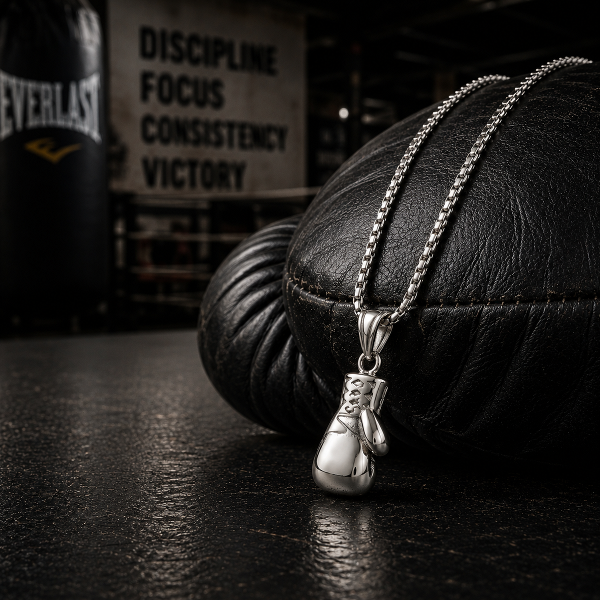 Boxing Glove Pendant Necklace