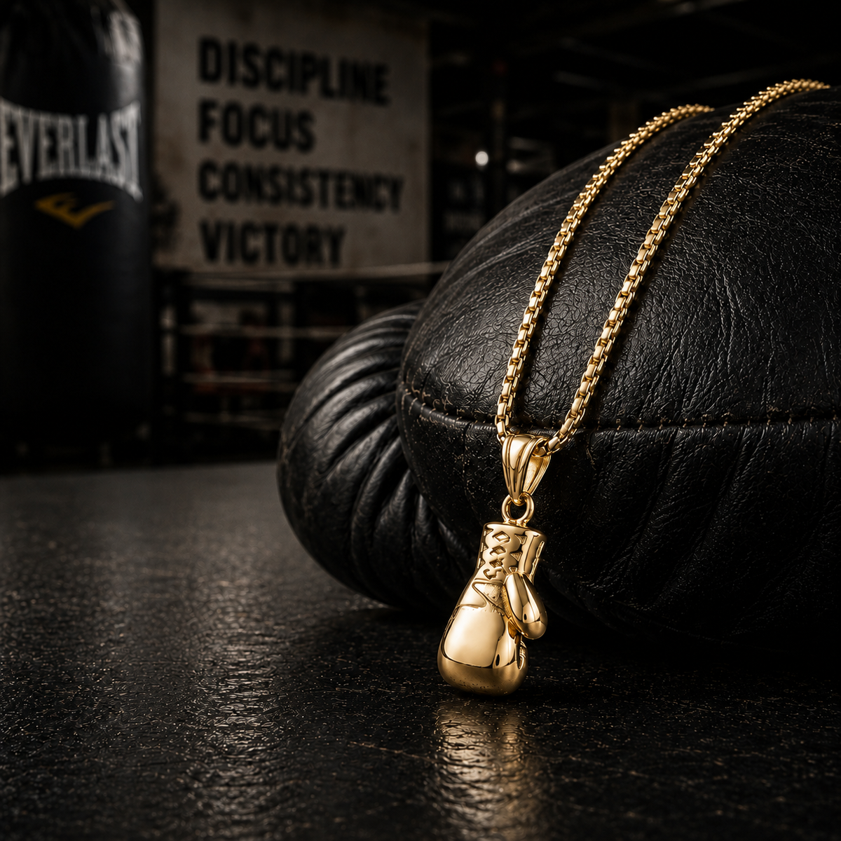 Boxing Glove Pendant Necklace