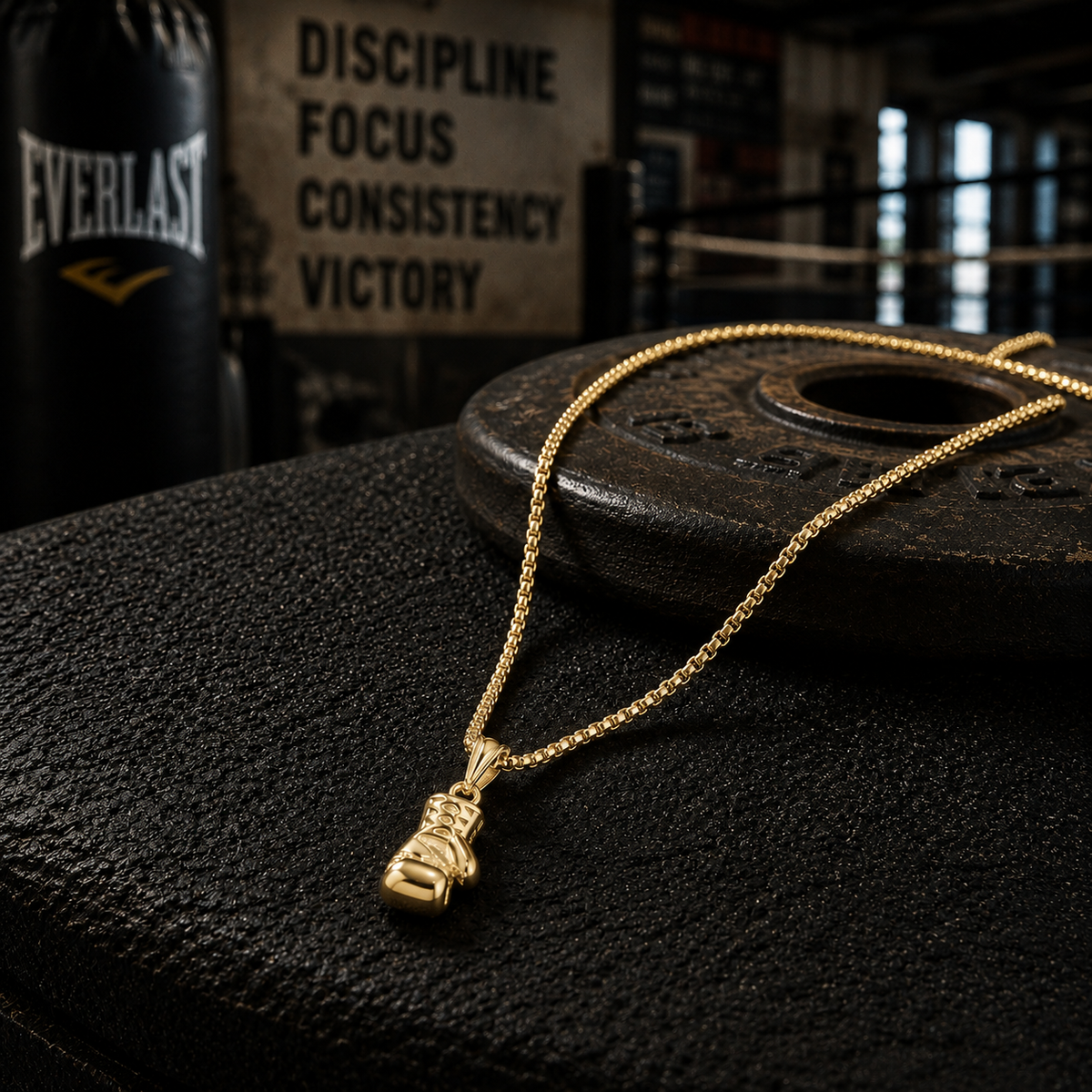 Boxing Glove Pendant Necklace