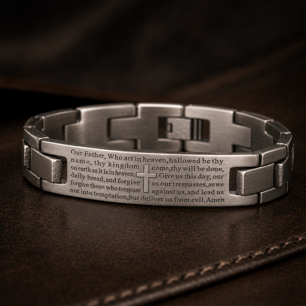 Lords Prayer Faith Jewelry Set for Men