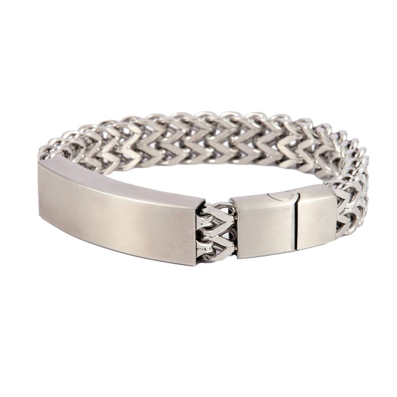 Double Franco ID Chain Bracelet