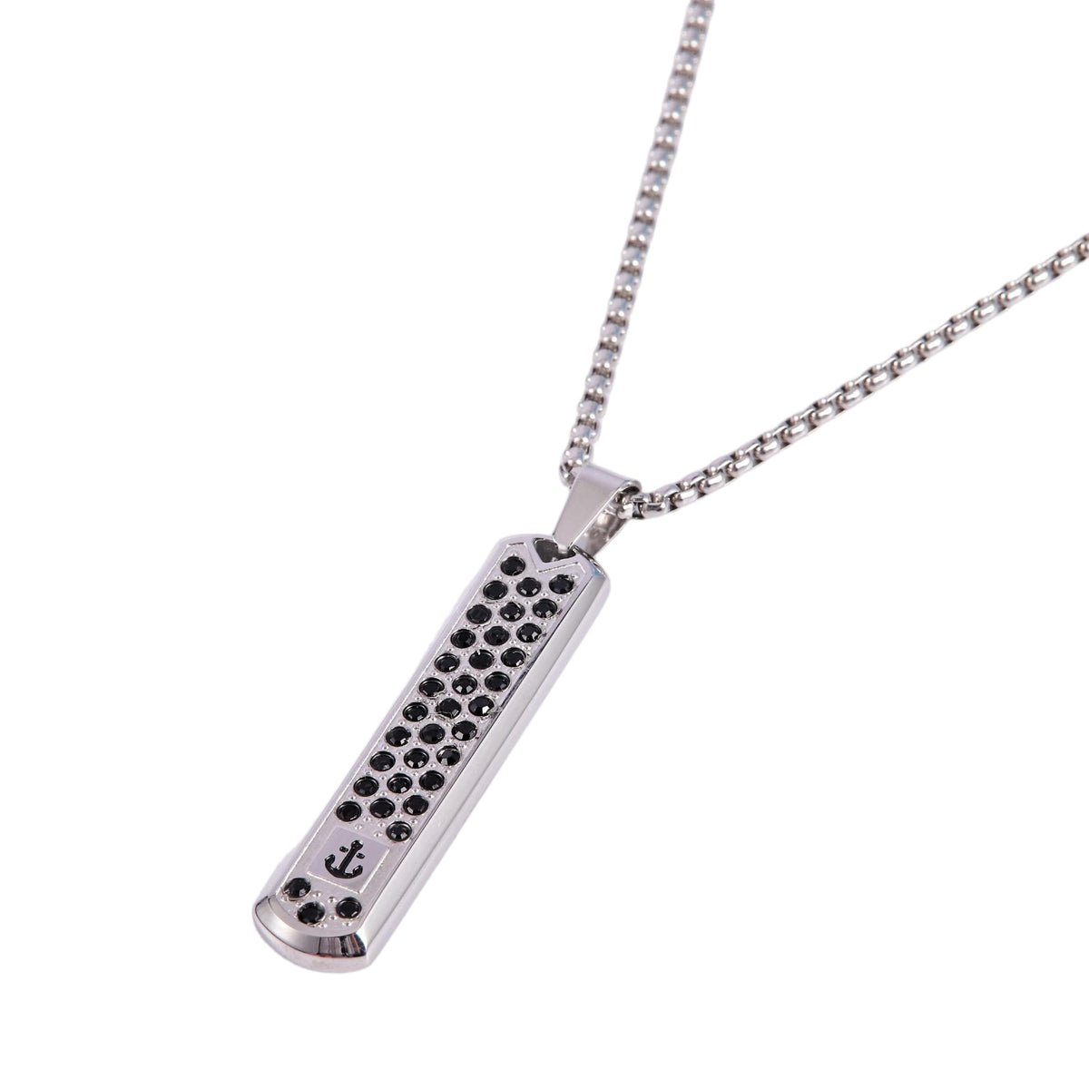 Studded Sailors Tag Necklace