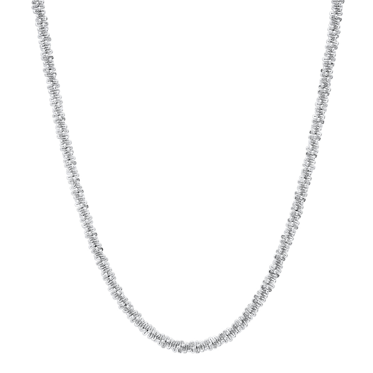 Textured Link Chain Necklace