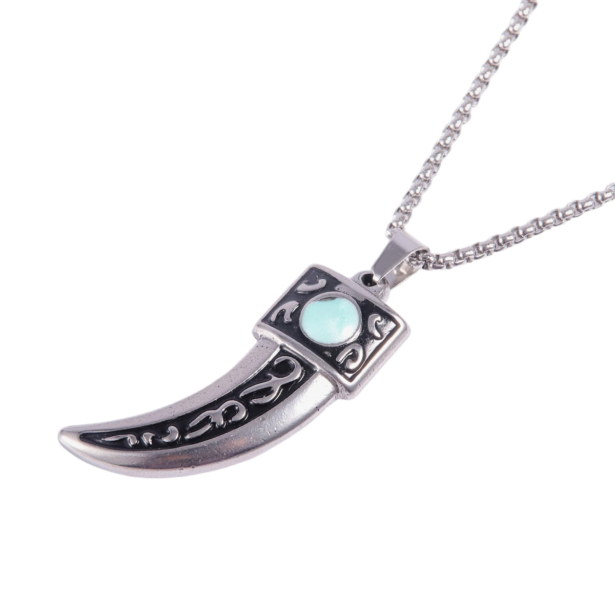 Turquoise Fang Necklace