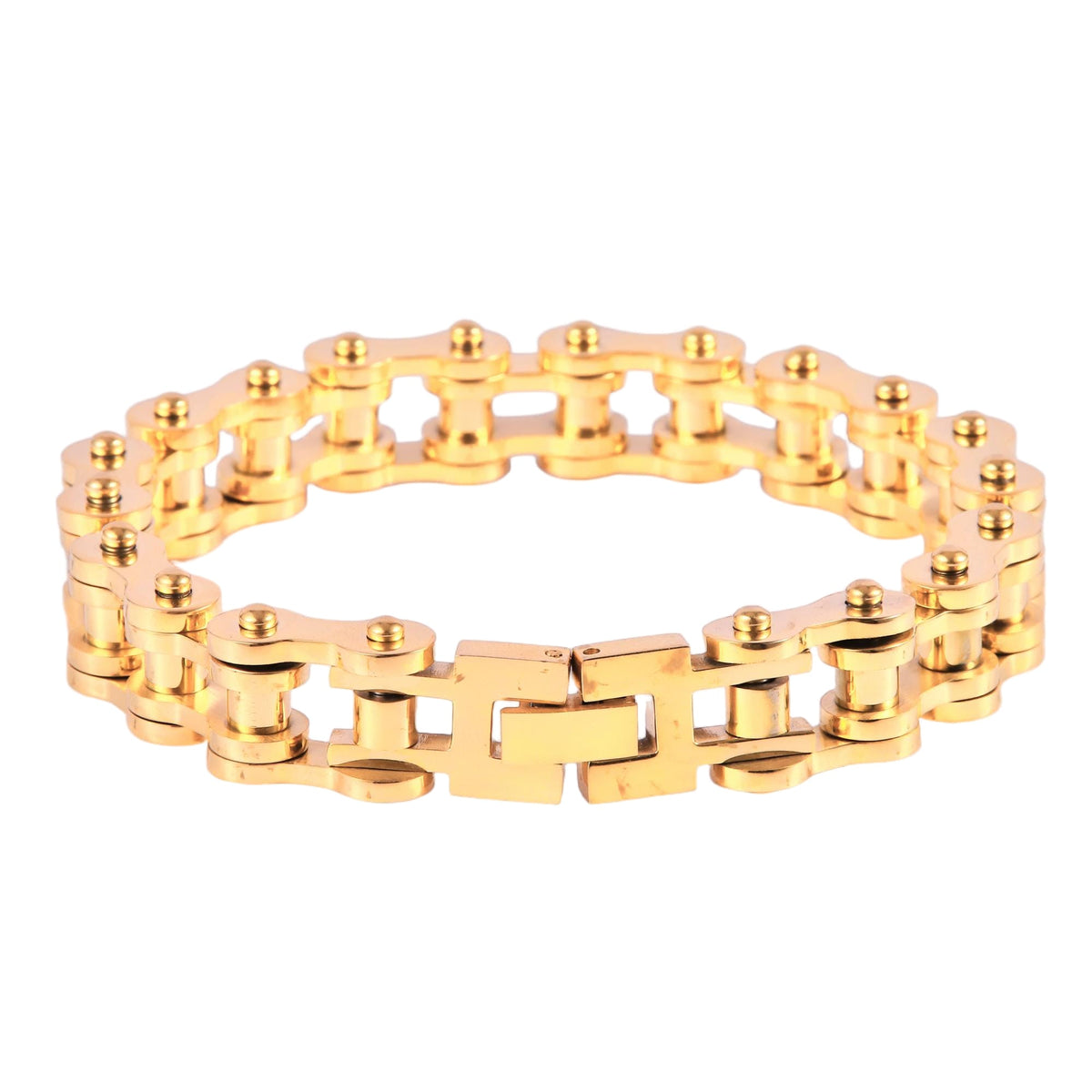 Gold Plated Bicycle Chain Bracelet