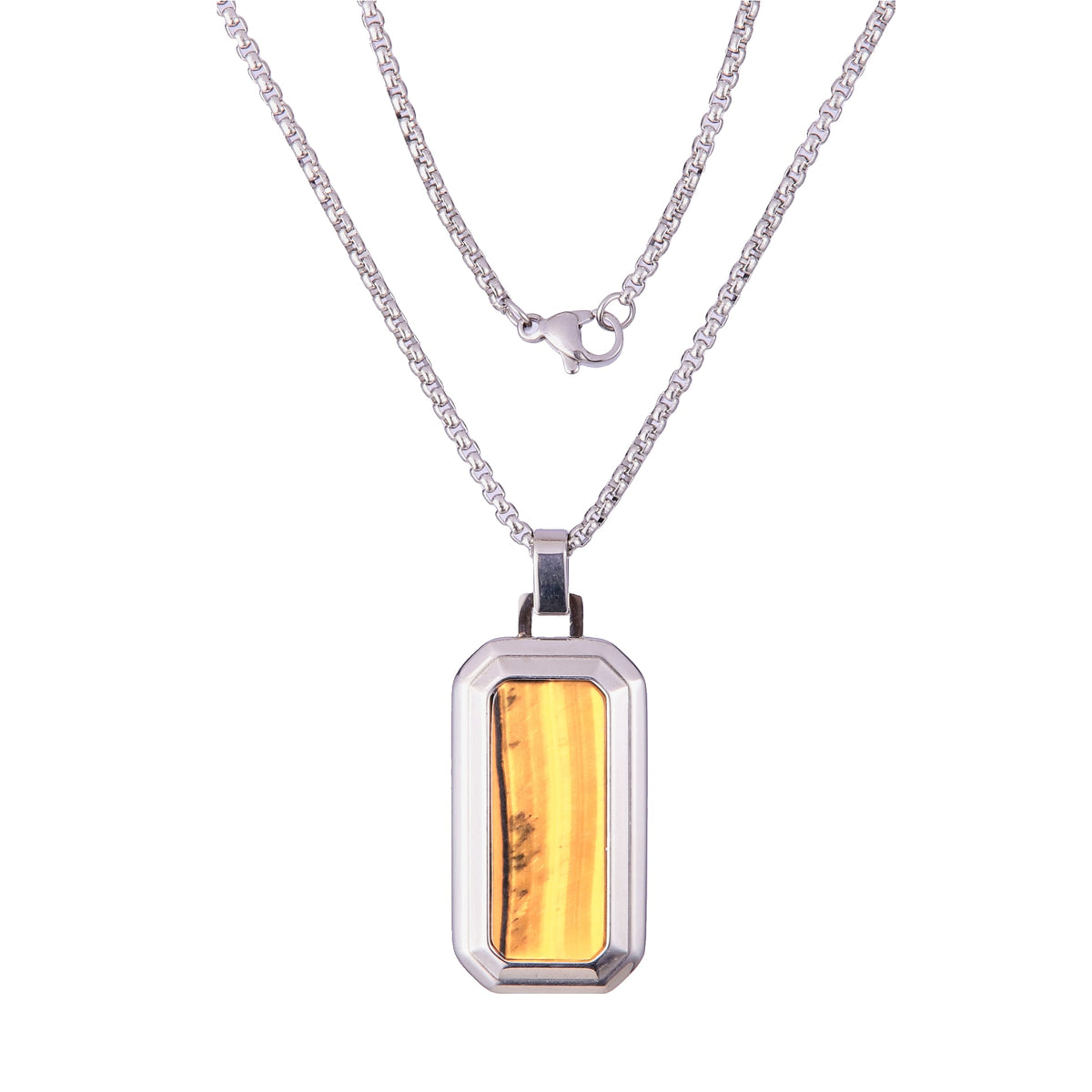Amber Dogtag Pendant