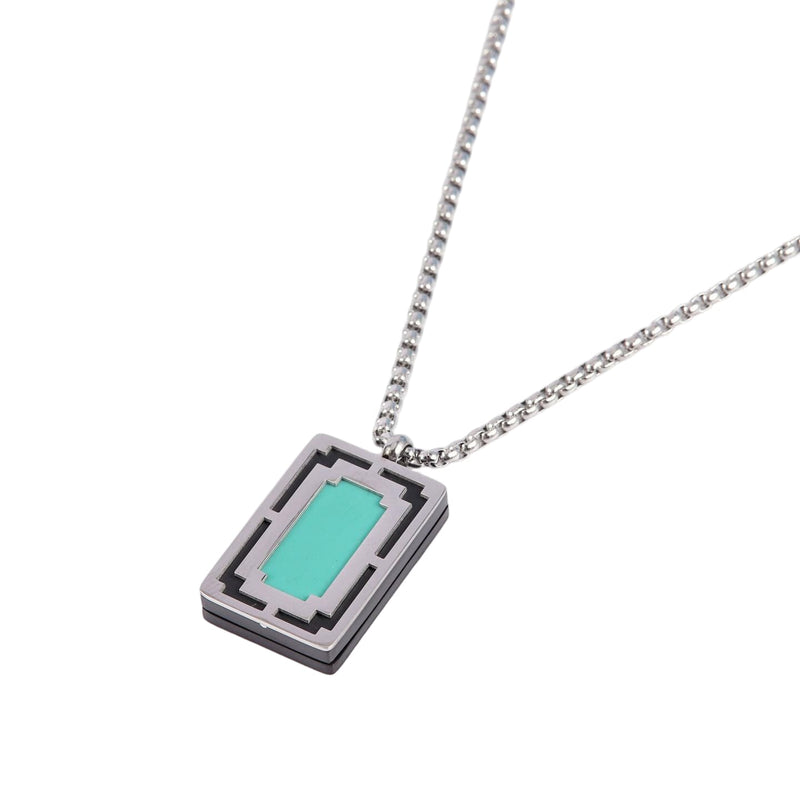 Solid Turquoise Frame Pendant