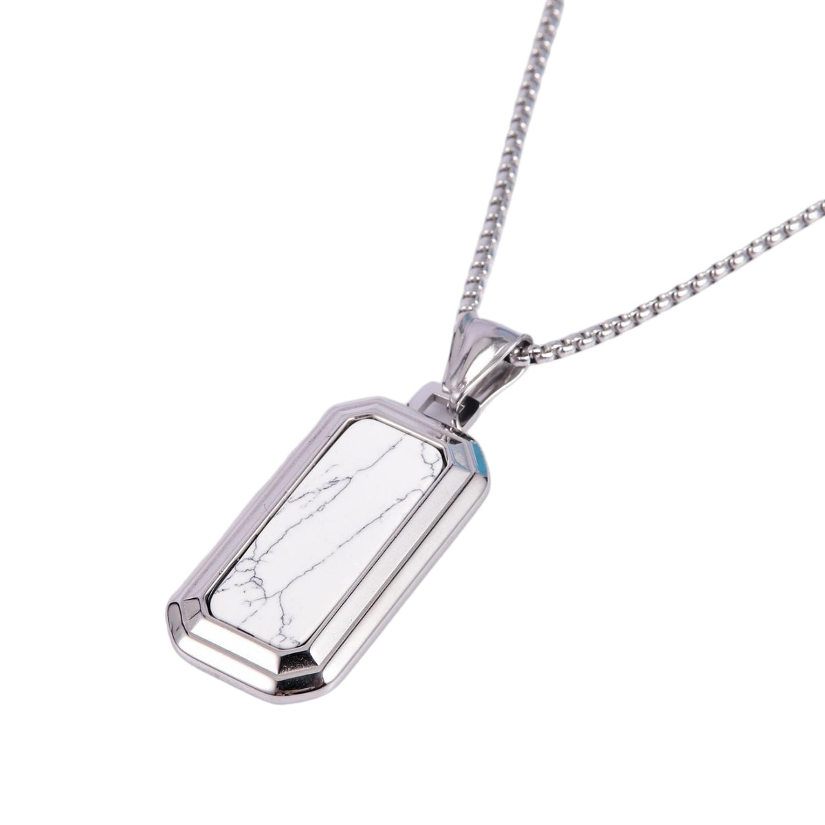 Marble Dogtag Pendant