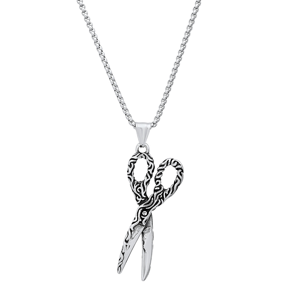 Rope Chain With Scissor Pendant